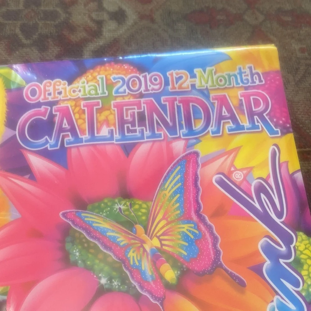 Sealed 2019 lisa Frank calendar